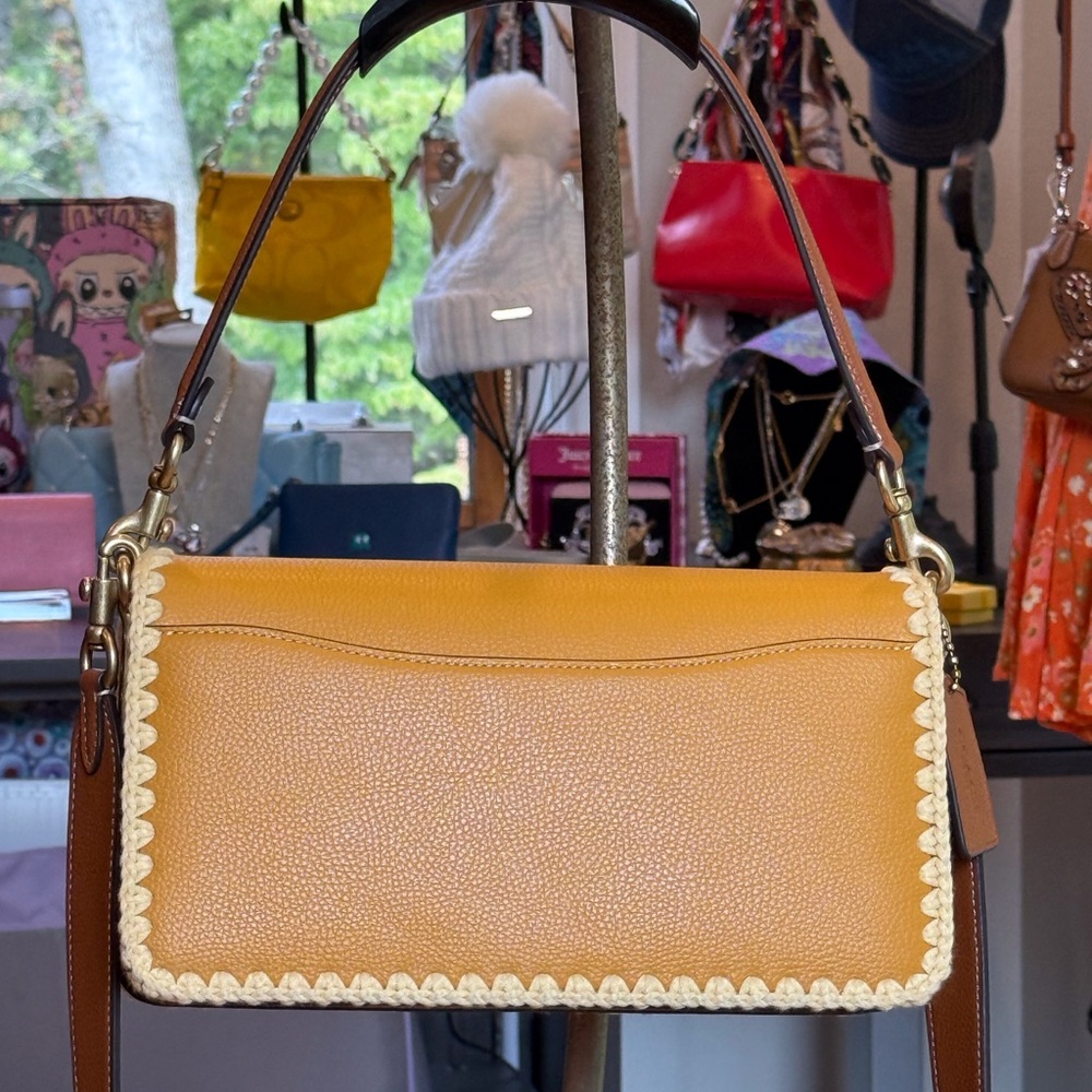 Coach Tabby 26 Shoulder/Crossbody Bag with Crochet Trim! NWOT - Picture 4 of 17